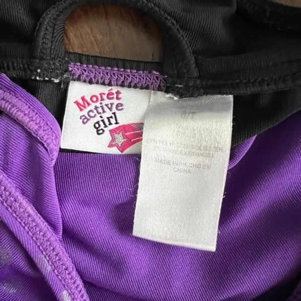 Gymnastics Leotard Purple, Pink an Black Size Small / 6-7